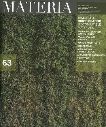 Copertina di «Materia» n. 63